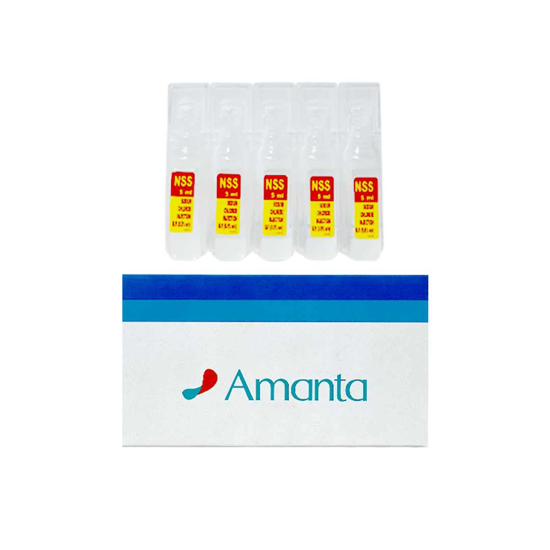 Amanta NSS Sodium Chloride 0.9% 5 ml. (50pcs./Box) SD001